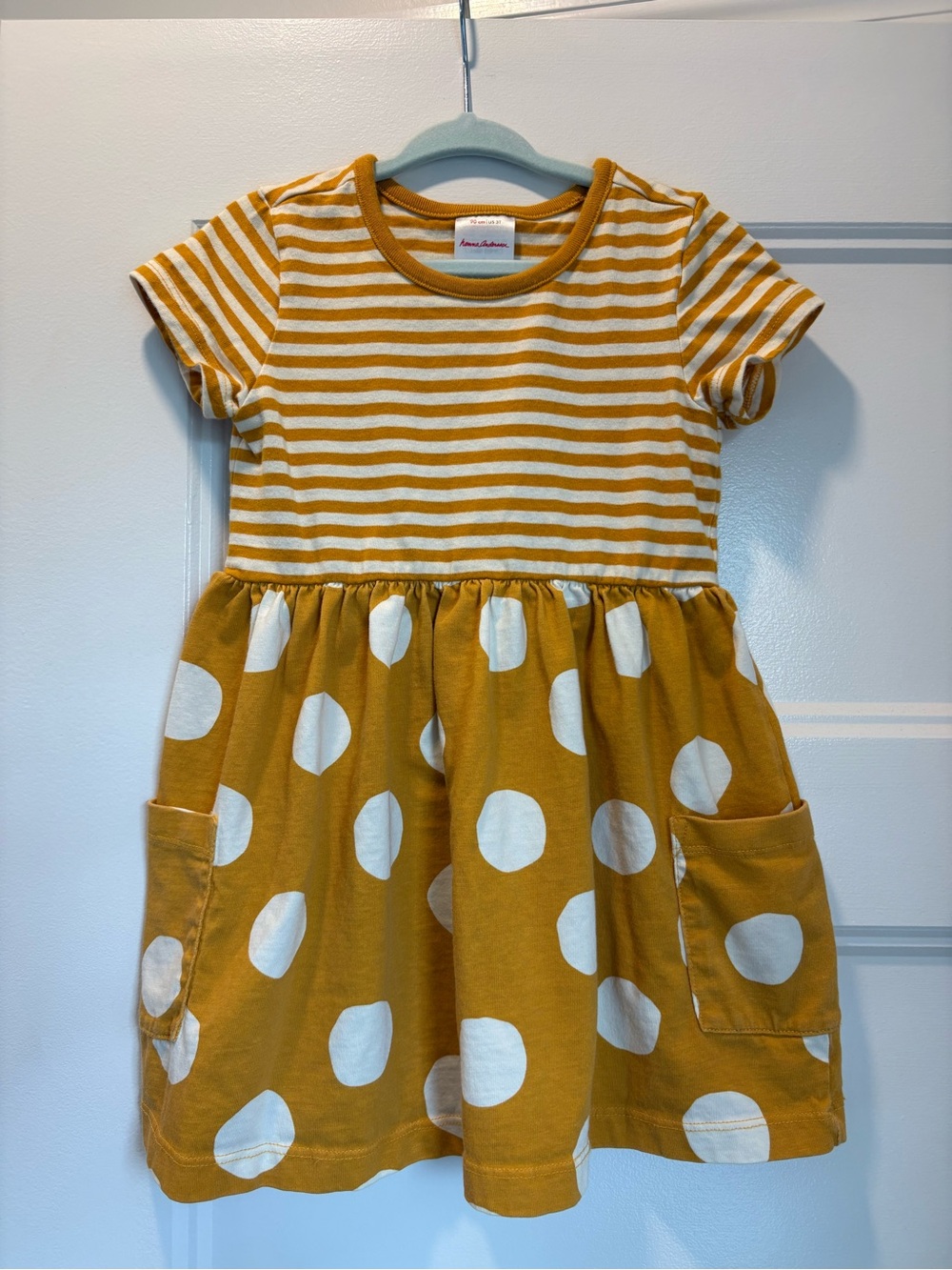 Hanna Andersson Striped & Polka Dot Play Dress with Pockets